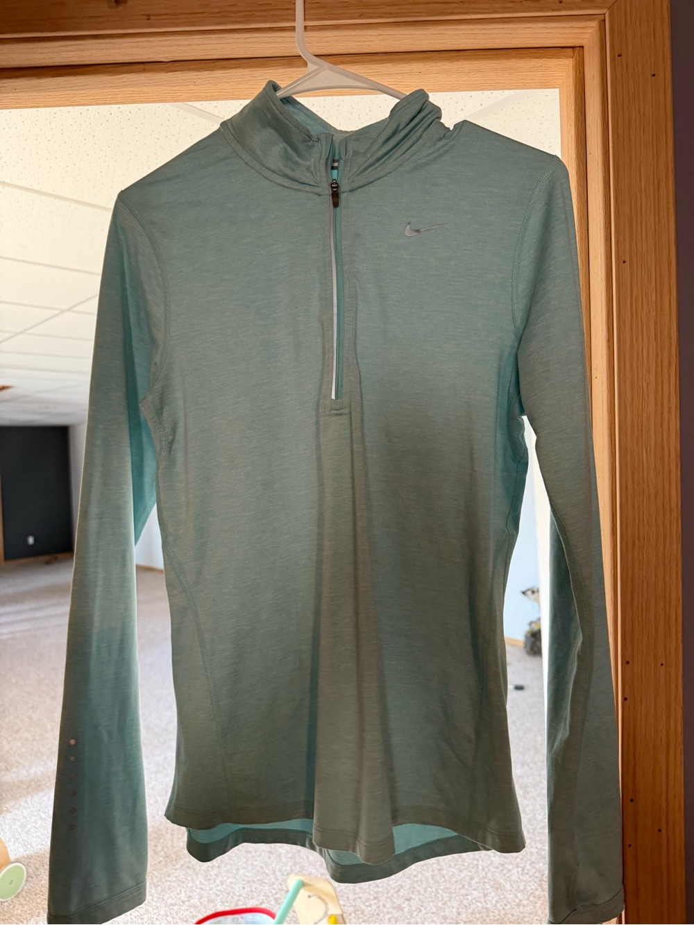 Nike Teal Quarter-Zip Athletic Pullover